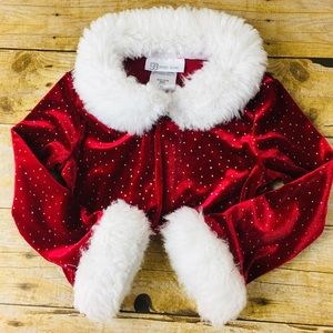 Santa Christmas girl’s jacket size 3T